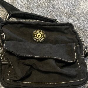 Kipling Black Crossbody converts to backpack Bag with Logo